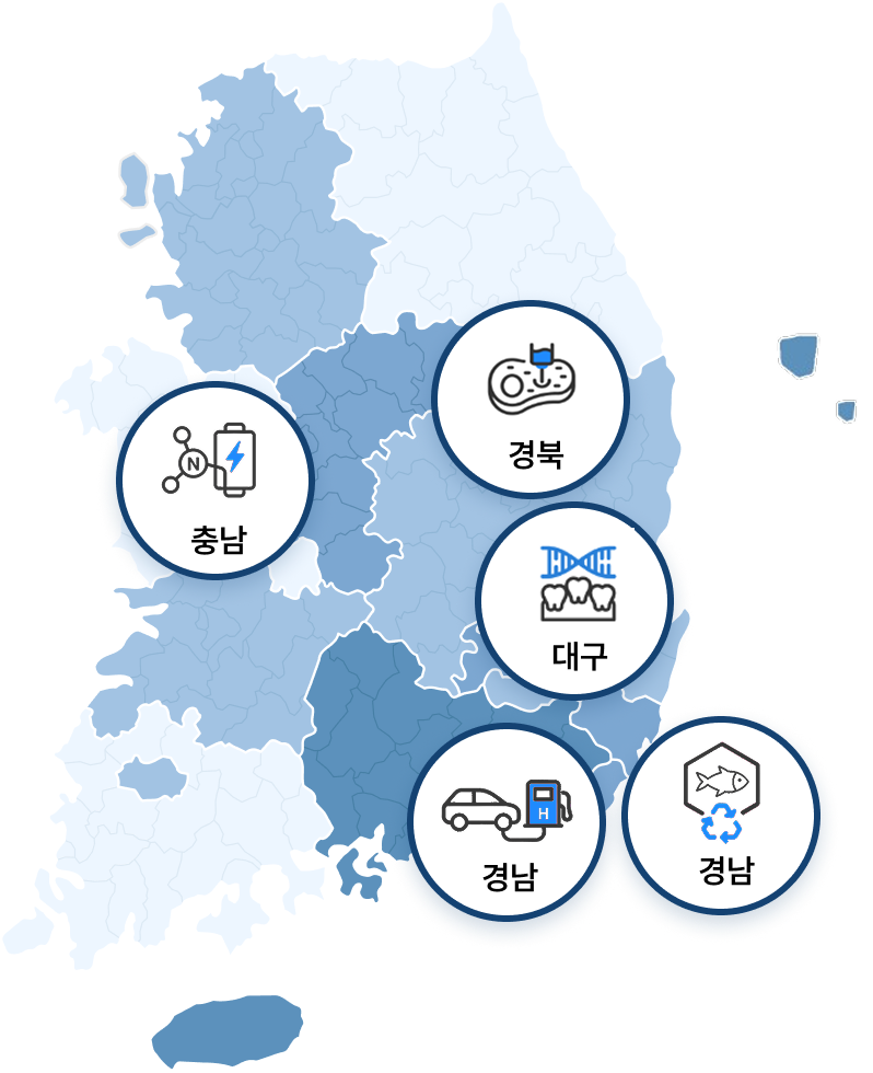 전국지도(경북,대구,경남,충남)